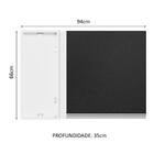 Armário De Cozinha Aéreo De Canto 100% Mdf 1 Porta Branco/pre