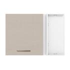 Armário De Cozinha Aéreo De Canto 1 Porta Branco/crema Agata