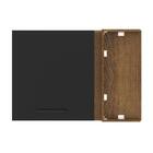 Armário De Cozinha Aéreo De Canto 1 Porta Rustic/preto Agata