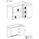 Armário De Cozinha Aéreo De Canto Veneza Multimóveis V3742