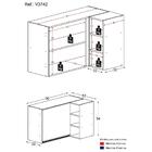 Armário De Cozinha Aéreo De Canto Veneza Multimóveis V3742