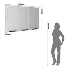 Armário De Cozinha Aéreo Em Mdf Com 3 Portas 120cm Multimóvei