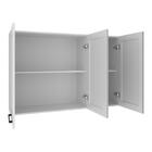 Armário De Cozinha Aéreo Em Mdf Com 3 Portas 120cm Multimóvei