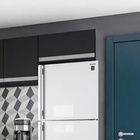 Armário De Cozinha Aéreo Geladeira Lavanderia 60 Cm Ana  Preto