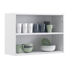 Armário De Cozinha Aéreo Itatiaia Aço 2 Portas Com Vidro New