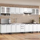 Armário De Cozinha Aéreo Itatiaia Aço 2 Portas Com Vidro New