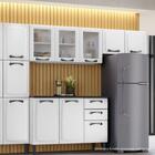 Armário De Cozinha Aéreo Itatiaia Aço 3 Portas Com Vidro New