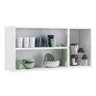 Armário De Cozinha Aéreo Itatiaia Aço 3 Portas Com Vidro New