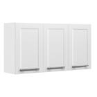 Armário De Cozinha Aéreo Itatiaia Aço 3 Portas Florença Branc
