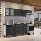 Armário De Cozinha Aéreo Itatiaia Aço 3 Portas Florença Grafi