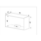 Armário De Cozinha Aéreo Maior 1 Porta Basculante Classica Mo