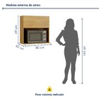 Armário De Cozinha Aéreo Microondas Dakota Cinamomo