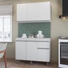 Armario De Cozinha Aereo Moob 3 Portas Branco 120 Cm