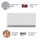 Armário De Cozinha Aéreo Multiuso Geladeira Lavanderia 60 Cm