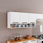 Armário De Cozinha Aéreo New 3 Portas Com Nicho Arte Móveis