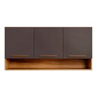 Armário De Cozinha Aéreo New 3 Portas Com Nicho Arte Móveis