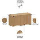 Armário De Cozinha Aéreo Para Geladeira 80cm Marina Freijó L0