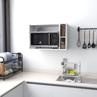 Armário De Cozinha Aéreo Para Microondas Com 3 Nichos - Luxo