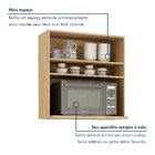 Armário De Cozinha Aéreo Para Microondas Salvador Cinamomo/gr