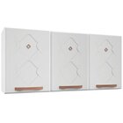 Armário De Cozinha Aéreo Triplo Em Aço 3 Portas Mirage New  B