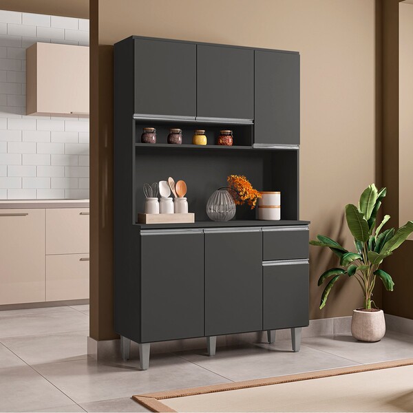 Armário De Cozinha Amelia A03 6 Portas E 1 Gaveta - Doce Sonh