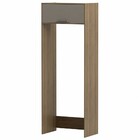 Armário De Cozinha Amêndoa 1 Porta Mel/fumê 909005 - Telasul