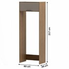 Armário De Cozinha Amêndoa 1 Porta Mel/fumê 909005 - Telasul