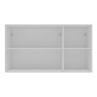 Armário De Cozinha Americana Aéreo 120cm 3 Portas Com Vidros