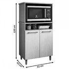 Armário De Cozinha Ana 2 Portas Naturale/off White - Móveis P