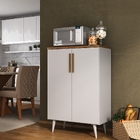 Armário De Cozinha Apolo 2 Portas Branco/ Cinamomo - Moville