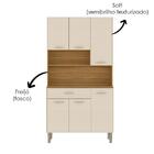 Armário De Cozinha Apolo 6 Portas 1 Gaveta Freijó/soft - Kits