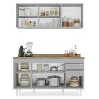 Armário De Cozinha Argélia E Balcão Com Tampo 150cm Marrocos