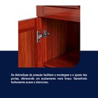 Armário De Cozinha Bahia 6 Portas 3 Gavetas Com Vidro Mel - R