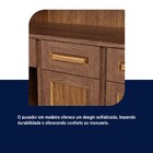 Armário De Cozinha Bahia 6 Portas 3 Gavetas Com Vidro Ypê - R