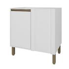 Armário De Cozinha Balcão 80 Cm 1 Porta Canto Reversível Vitó