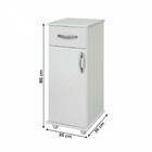 Armário De Cozinha Bebedouro Water 1 Porta 1 Gaveta Branco -