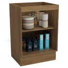 Armário De Cozinha Botanic 60 Cm 1 Porta Nogueira/fendi Fosco