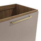 Armário De Cozinha Botanic 60 Cm 1 Porta Nogueira/fendi Fosco