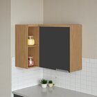 Armário De Cozinha Canto 1 Porta 100% Mdf Dobradiças Slow Mot