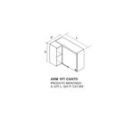 Armário De Cozinha Canto 1 Porta 100% Mdf Dobradiças Slow Mot