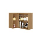 Armário De Cozinha Canto 1 Porta 100% Mdf Dobradiças Slow Mot