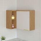 Armário De Cozinha Canto 1 Porta 100% Mdf Dobradiças Slow Mot