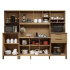 Armário De Cozinha Capitólio 13 Portas 2 Gavetas E Painel Ilh