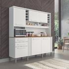 Armário De Cozinha Catar 6 Portas 2 Gavetas Sallêto Branco