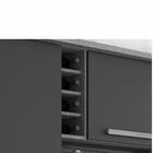 Armário De Cozinha Catar 6 Portas 2 Gavetas Sallêto Carvalho