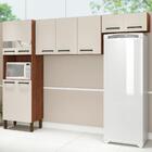 Armário De Cozinha Com 9 Portas Segóvia Nogueira Off White