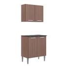 Armário De Cozinha Com Balcão Multimóveis Pequim 2 Portas Fg3