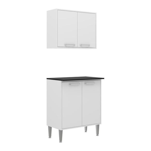 Armário De Cozinha Com Balcão Multimóveis Xangai 2 Portas Fg3