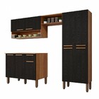 Armário De Cozinha Com Balcão Topazio 9 Portas 1 Gaveta Cinam