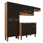 Armário De Cozinha Com Balcão Topazio 9 Portas 1 Gaveta Cinam